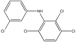 2,3,6-Trichlorophenyl 3-chlorophenylamine Struktur