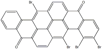 3,4,5,13-Tetrabromo-8,16-pyranthrenedione Struktur