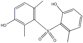 2',3-Dihydroxy-2,6,6'-trimethyl[sulfonylbisbenzene] Struktur