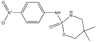 2-[(4-Nitrophenyl)amino]-5,5-dimethyltetrahydro-2H-1,3,2-oxazaphosphorine 2-oxide Struktur