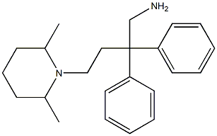 4-(2,6-Dimethyl-1-piperidinyl)-2,2-diphenyl-1-butanamine Struktur