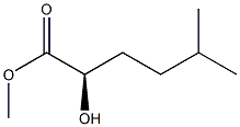 [R,(-)]-2-Hydroxy-5-methylhexanoic acid methyl ester Struktur