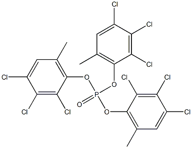 Phosphoric acid tris(2,3,4-trichloro-6-methylphenyl) ester Struktur