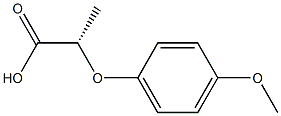 [S,(-)]-2-(p-Methoxyphenoxy)propionic acid Struktur