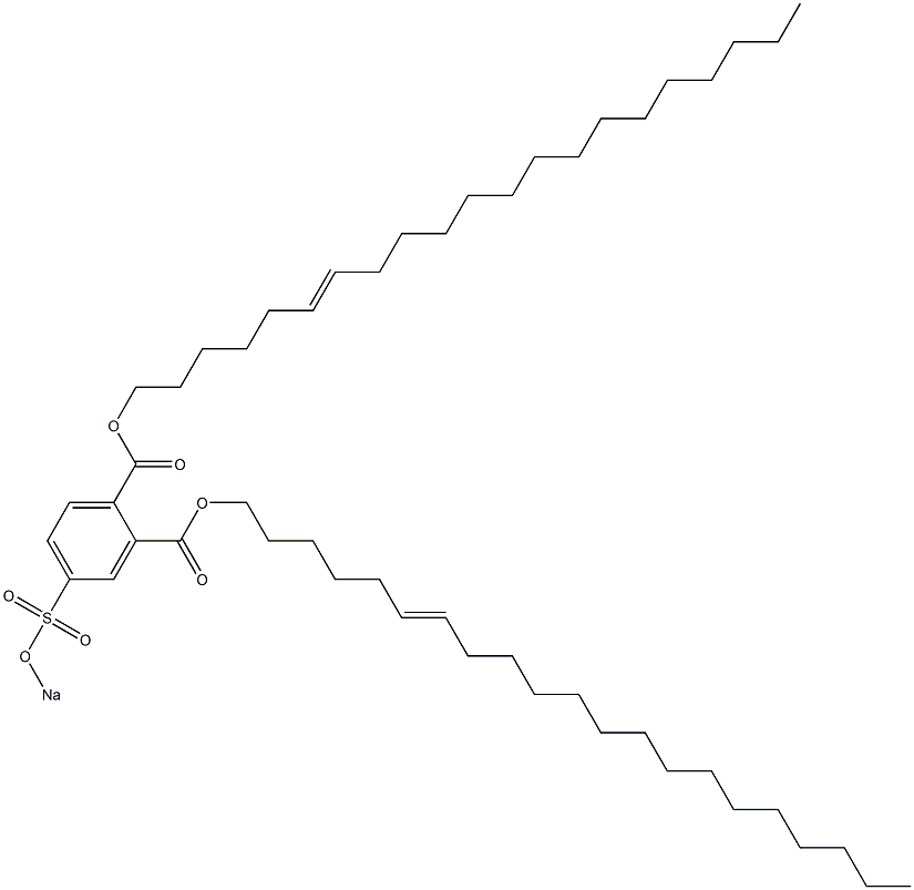 4-(Sodiosulfo)phthalic acid di(6-henicosenyl) ester Struktur