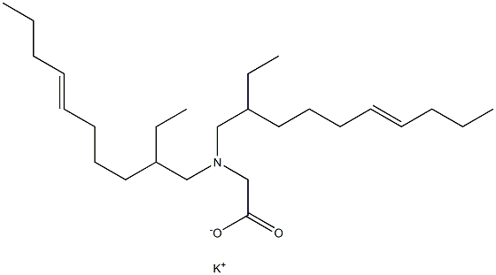 N,N-Bis(2-ethyl-6-decenyl)aminoacetic acid potassium salt Struktur