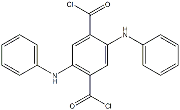 2,5-Dianilinoterephthaloyl dichloride Struktur