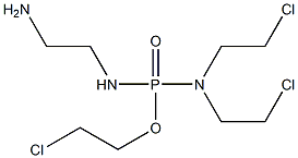 N,N-Bis(2-chloroethyl)-N'-(2-aminoethyl)diamidophosphoric acid 2-chloroethyl ester Struktur