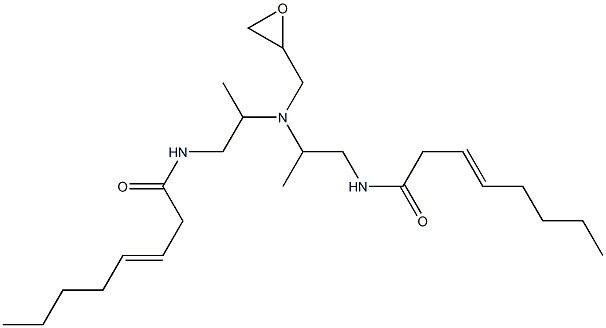 N,N-Bis[2-(3-octenoylamino)-1-methylethyl]glycidylamine Struktur