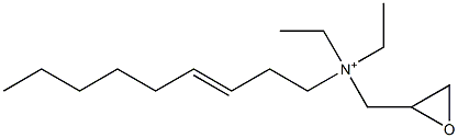 N,N-Diethyl-N-(3-nonenyl)-2-oxiranemethanaminium Struktur