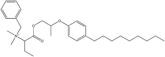 N,N-Dimethyl-N-benzyl-N-[1-[[2-(4-nonylphenyloxy)propyl]oxycarbonyl]propyl]aminium Struktur