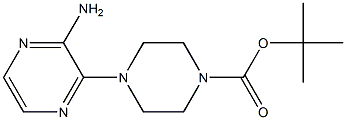 2-Amino-3-(4-Boc-piperazin-1-yl)pyrazine Struktur