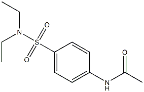 N,N-Diethyl-4-acetamidobenzenesulfonamide Struktur