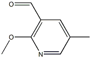 2-Methoxy-5-methylnicotinaldehyde Struktur