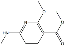 Methyl 2-methoxy-6-(methylamino)nicotinate Struktur