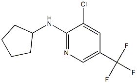 N-[3-Chloro-5-(trifluoromethyl)-2-pyridinyl]-N-cyclopentylamine Struktur