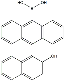 10-(naphthalenel-1-yl)-9-anthracene boronic acid

 Struktur