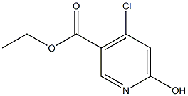 4-Chloro-6-hydroxypyridine-3-carboxylic acid ethyl ester Struktur