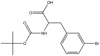 Boc-3-Bromo-DL-Phenylalanine Struktur