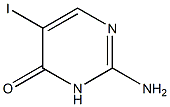 2-amino-5-iodo-4-oxo-3,4-dihydropyrimidine Struktur