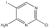 2-chloro-5-iodopyrimidin-4-amine Struktur