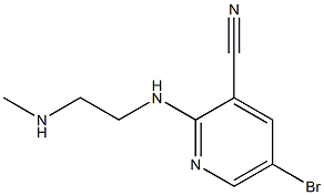 2-(2-(methylamino)ethylamino)-5-bromopyridine-3-carbonitrile Struktur