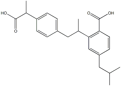 4-isobutylbenzoic acid (ibuprofen impurity B) Struktur