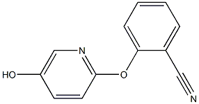 2-(5-hydroxypyridin-2-yloxy)benzonitrile Struktur