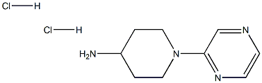 1-Pyrazin-2-ylpiperidin-4-amine dihydrochloride Struktur