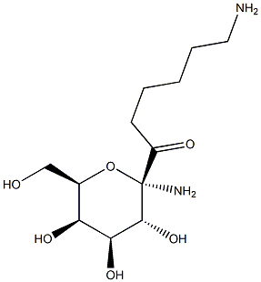 N-(e-Aminocaproyl)-a-D-galactopyranosyl amine Struktur