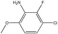 3-Chloro-2-fluoro-6-methoxy-phenylamine Struktur