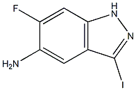 6-Fluoro-3-iodo-1H-indazol-5-ylamine Struktur