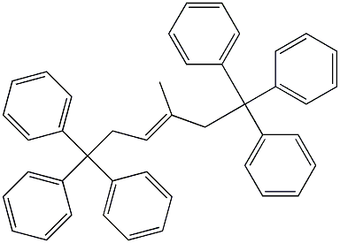 1,1,1,6,6,6-HEXAPHENYL-3-METHYL-3-HEXENE Struktur