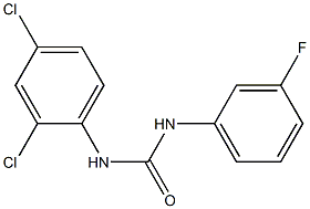 1-(2,4-DICHLOROPHENYL)-3-(3-FLUOROPHENYL)UREA Struktur