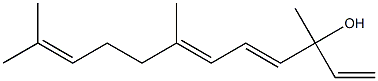 (E,E)-3,7,11-trimethyldodeca-1,4,6,10-tetraen-3-ol Struktur