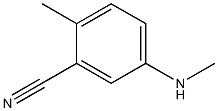 2-Methyl-5-methylamino-benzonitrile Struktur