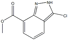 3-Chloro-2H-indazole-7-carboxylic acid methyl ester Struktur