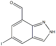 5-Iodo-2H-indazole-7-carbaldehyde Struktur