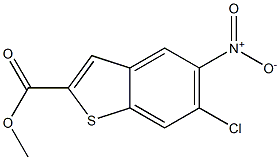 6-Chloro-5-nitro-benzo[b]thiophene-2-carboxylic acid methyl ester Struktur