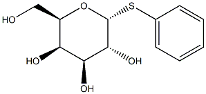 Phenyl a-D-thiogalactopyranoside Struktur