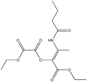 1-[1-(Ethoxycarbonyl)-2-[(1-oxobutyl)amino]-1-propen-1-yl] Ethanedioic Acid 2-Ethyl Ester Struktur