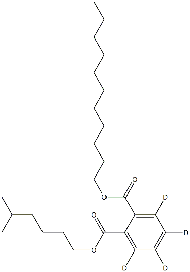 1,2-Benzenedicarboxylic Acid 1-(5-Methylhexyl) Undecyl Ester-d4 Struktur