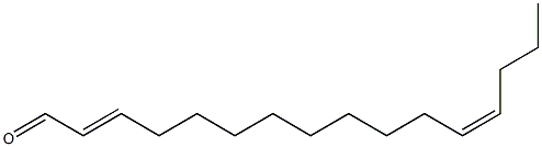 (2E,12Z)-Hexadeca-2,12-dienal Struktur