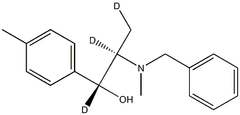 (1R,2R)-2-(Benzyl(methyl)amino)-1-(p-tolyl)propan-1-ol-d3 Struktur