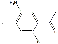 1-(5-Amino-2-bromo-4-chloro-phenyl)-ethanone Struktur