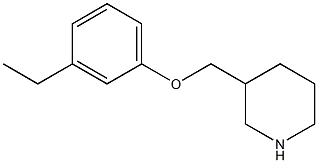 3-[(3-ETHYLPHENOXY)METHYL]PIPERIDINE Struktur