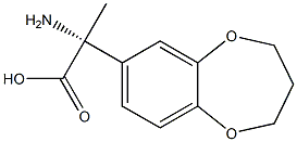 2-(2H,3H,4H-BENZO[B]1,4-DIOXEPIN-7-YL)(2R)-2-AMINOPROPANOIC ACID Struktur