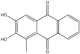 1-METHYL-2,3-DIHYDROXYANTHRAQUINONE Struktur