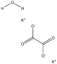 Potassium oxalate monohydrate Struktur