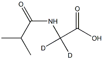 N-Isobutyrylglycine-2,2-D2 Struktur